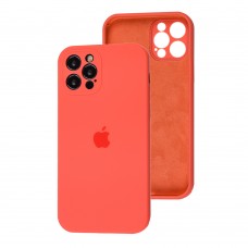 Чехол для iPhone 12 Pro Silicone Slim Full camera pink citrus