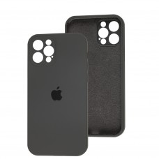 Чехол для iPhone 12 Pro Silicone Slim Full camera charcoal gray