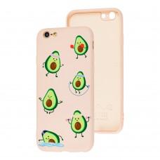 Чехол для iPhone 6 / 6s Wave Fancy sports avocado / pink sand
