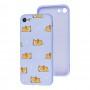 Чохол для iPhone 7 / 8 / SE2 Wave Fancy sleeping corgi / light purple