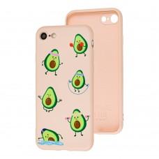 Чохол для iPhone 7 / 8 / SE2 Wave Fancy sports avocado / pink sand