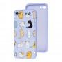 Чохол для iPhone 7 / 8 / SE2 Wave Fancy funny cats / light purple