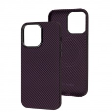 Чохол для iPhone 14 Pro Max Joyporodo Carbon MagSafe dark purple