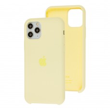 Чехол Silicone для iPhone 11 Pro case мягкий желтый