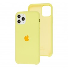 Чехол Silicone для iPhone 11 Pro case лимонный