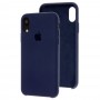 Чохол silicone case для iPhone Xr темно-синій