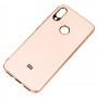 Чохол для Xiaomi Redmi 7 Silicone case (TPU) рожево-золотистий