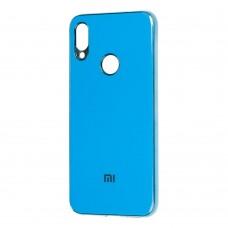 Чехол для Xiaomi Redmi Note 7 Silicone case (TPU) голубой