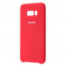 Чохол для Samsung Galaxy S8 Plus (G955) Silky Soft Touch темно червоний