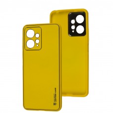 Чехол для Xiaomi Redmi Note 12 4G Leather Xshield yellow
