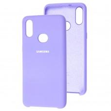 Чехол для Samsung Galaxy A10s (A107) Silky Soft Touch светло-фиолетовый