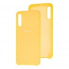 Чехол для Samsung Galaxy A50 / A50s / A30s Silky Soft Touch желтый