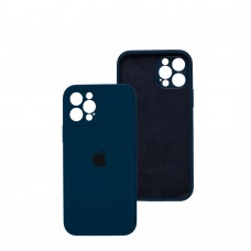 Чехол для iPhone 12 Pro Silicone Slim Full camera abyss blue