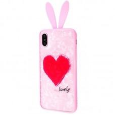 Чехол Blood of Jelly для iPhone X / Xs Rabbit ears "lovely"