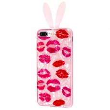 Чохол для iPhone 7 Plus / 8 Plus Blood of Jelly Rabbit ears "kiss"