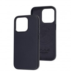 Чехол для iPhone 15 Pro WAVE Premium leather MagSafe ink