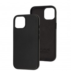 Чохол для iPhone 15 WAVE Premium leather MagSafe black