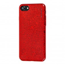 Чохол X-Level для iPhone 7/8 Crystal червоний