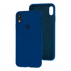 Чехол для iPhone Xr Silicone Full blue cobalt