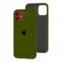 Чохол для iPhone 11 Silicone Full army green