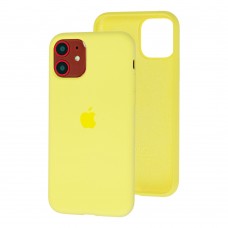 Чохол для iPhone 11 Silicone Full bright yellow