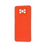 Чехол для Xiaomi Poco X3 Matte Lux красный