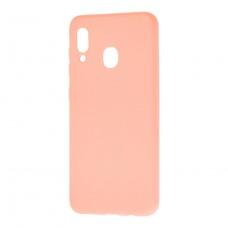 Чохол для Samsung Galaxy A20 / A30 Soft під магнітний тримач рожевий