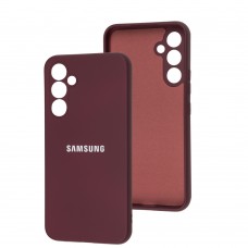 Чохол для Samsung Galaxy A54 (A546) Full camera бордовий / marsala