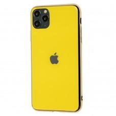 Чохол для iPhone 11 Pro Max Original glass жовтий