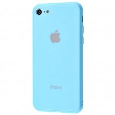 Чехол New glass для iPhone 7 / 8 голубой
