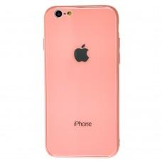 Чехол New glass для iPhone 6 / 6s розовый