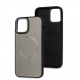 Чохол для iPhone 12 / 12 Pro Berlia Armor Carbon MagSafe grey