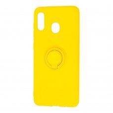 Чохол для Samsung Galaxy A20/A30 ColorRing жовтий