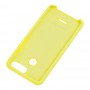 Чохол для Xiaomi Redmi 6 Silky Soft Touch "лимонний"