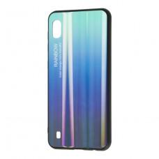 Чехол для Samsung Galaxy A10 (A105) Rainbow glass синий