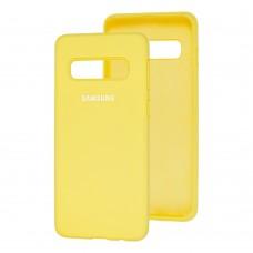 Чехол для Samsung Galaxy S10 (G973) Wave Full желтый