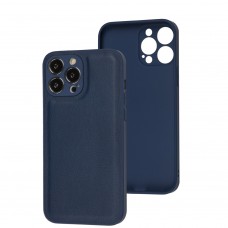 Чохол для iPhone 13 Pro Max Eco Leather midnight blue