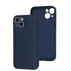 Чехол для iPhone 14 Eco Leather midnight blue