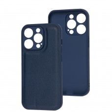 Чохол для iPhone 14 Pro Eco Leather midnight blue