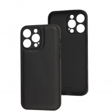 Чехол для iPhone 14 Pro Max Eco Leather black