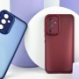 Чохол для Xiaomi Redmi Note 13 Pro 4G / Poco M6 Pro 4G Luxury Metal Lens марсала