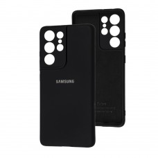 Чехол для Samsung Galaxy S21 Ultra (G998) Silicone Full camera black