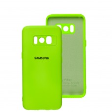 Чехол для Samsung Galaxy S8 (G950) Silicone Full camera салатовый / neon green