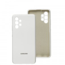 Чохол для Samsung Galaxy A32 (A325) Silicone cover Full camera білий