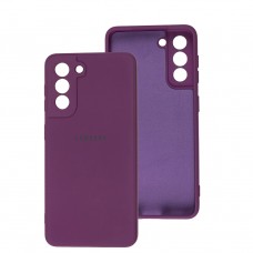 Чехол для Samsung Galaxy S21 (G991) Square camera full фиолетовый / grape