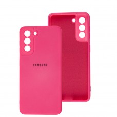 Чохол для Samsung Galaxy S21 (G991) Square camera full рожевий неон