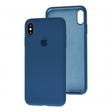 Чехол для iPhone Xs Max Slim Full navy blue