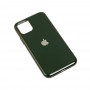 Чохол для iPhone 11 Pro Silicone case (TPU) темно-зелений