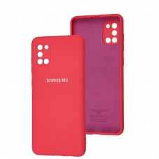 Чохол для Samsung Galaxy A31 (A315) Full camera рожевий / barbie pink