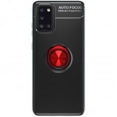 Чехол для Samsung Galaxy A31 (A315) Deen под магнитный держатель черный / красный